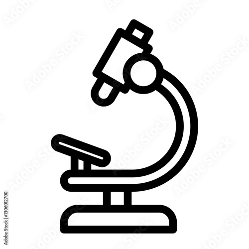 microscope Line Icon