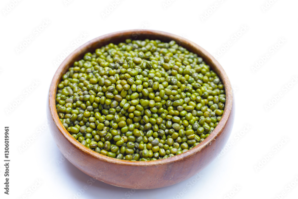 Mung bean on white background. Mung bean on white background.
