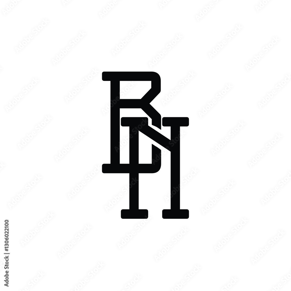 BN monogram logo design letter text name symbol monochrome logotype alphabet character simple logo BN monogram logo design letter text name symbol monochrome logotype alphabet character simple logo