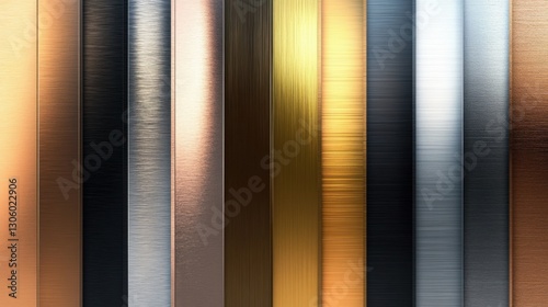 Metal Samples with Various Colors and Textures