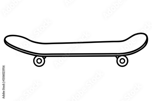 Skateboard Silhouette vector illustration