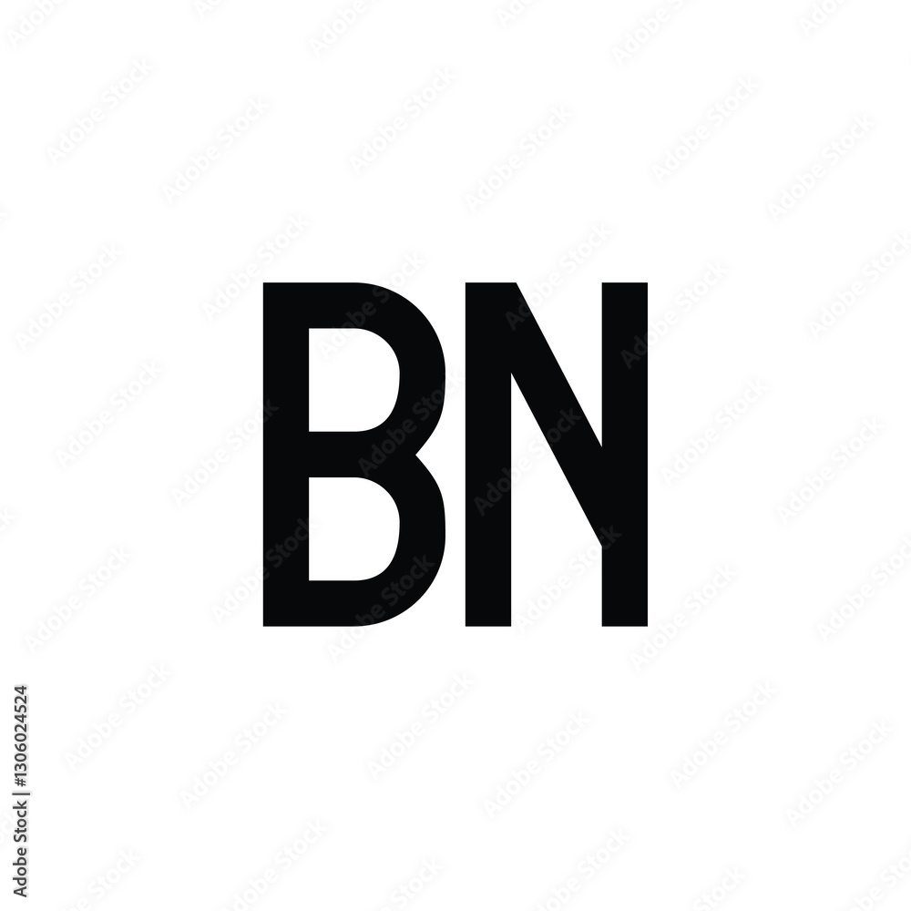 BN monogram logo design letter text name symbol monochrome logotype alphabet character simple logo BN monogram logo design letter text name symbol monochrome logotype alphabet character simple logo