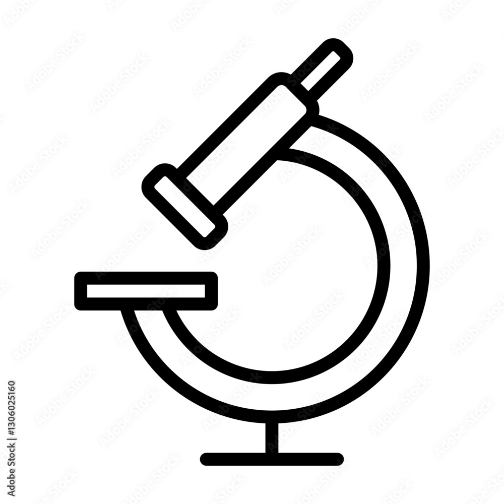 Lab Microscope Icon Lab Microscope Icon