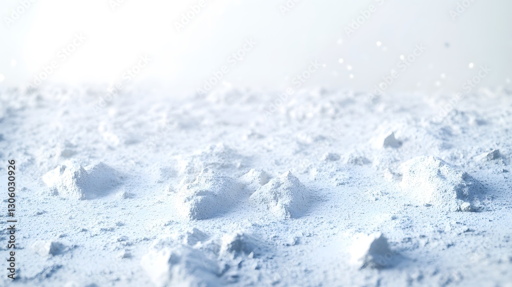 Pristine White Minimalist Canvas with 3D Texture and Soft Light on a Clean Background