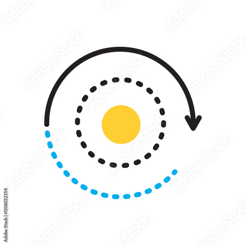 Multi color icon for refresh