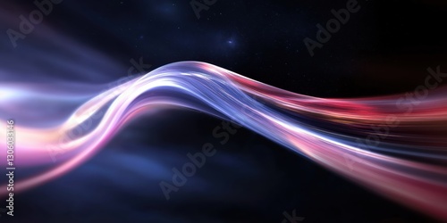 This vibrant image captures colorful abstract waves flowing seamlessly in a cosmic backdrop, evoking a sense of creativity, imagination, and boundless movement.