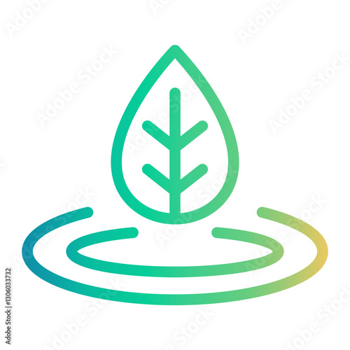 plant Line Gradient Icon