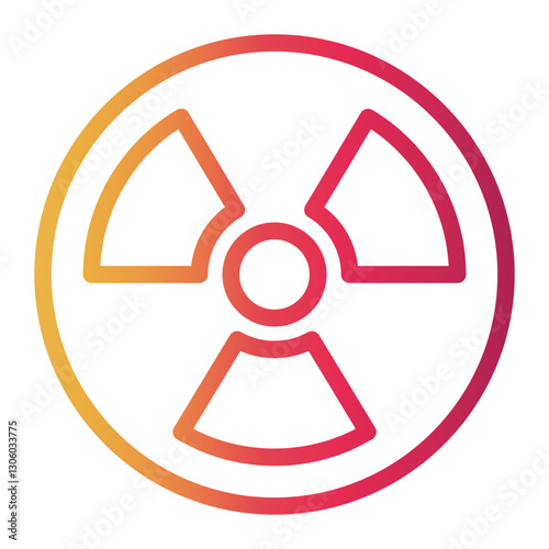 radiation Line Gradient Icon