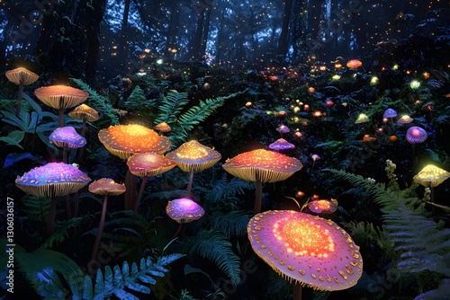 Behold, enchanting spectacle of nocturnal realm, where celestial luminosity unveils fleeting glimpses into secret lives of forest dwellers