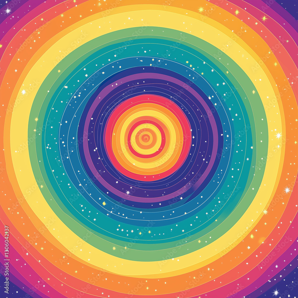 Obraz premium cycle rainbow Graphic Design Pattern Background