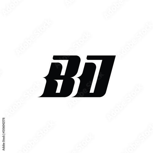 BO monogram logo design letter text name symbol monochrome logotype alphabet character simple logo