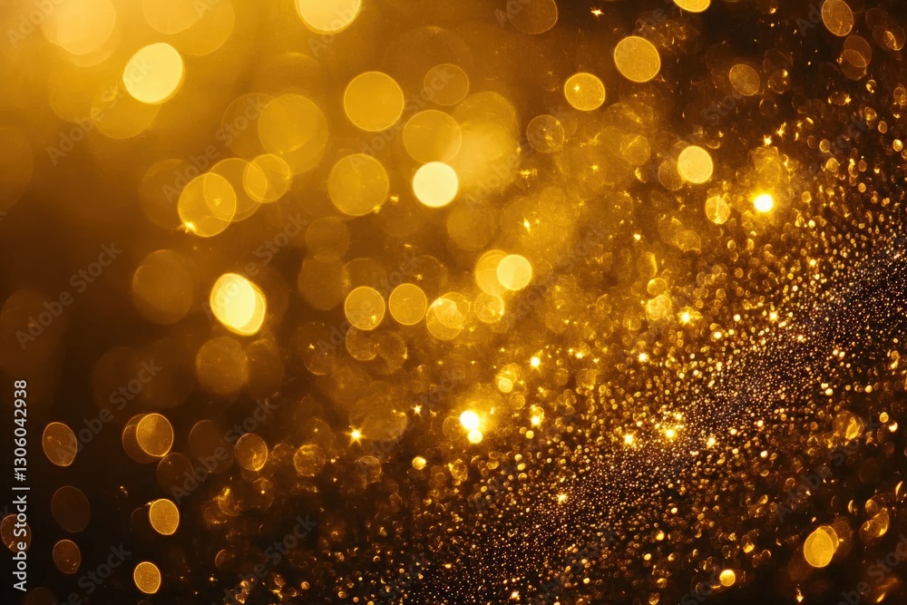 A Beautiful and Shimmering Background of Golden Bokeh Lights Creating a Dreamy Atmosphere in an Abstract Art Style A Beautiful and Shimmering Background of Golden Bokeh Lights Creating a Dreamy Atmosphere in an Abstract Art Style