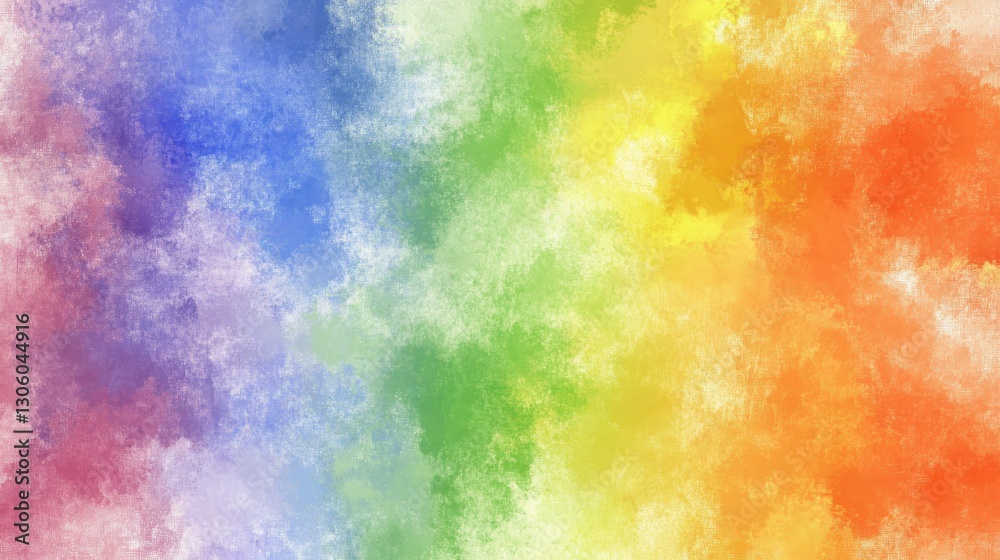 An abstract and colorful painting showing shades of several colors An abstract and colorful painting showing shades of several colors