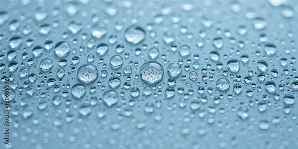 Macro shot of water droplets beading up on a hydrophobic surface, creating a mesmerizing pattern, close-up, texture, surface Macro shot of water droplets beading up on a hydrophobic surface, creating a mesmerizing pattern, close-up, texture, surface