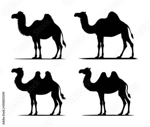 vector set silhouette of camel (artwork 1)