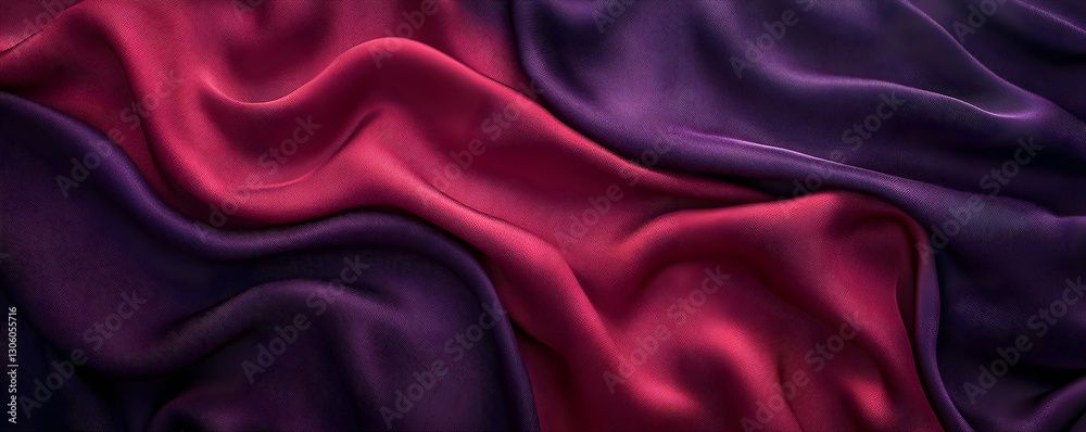 Obraz premium Purple, red silk fabric texture