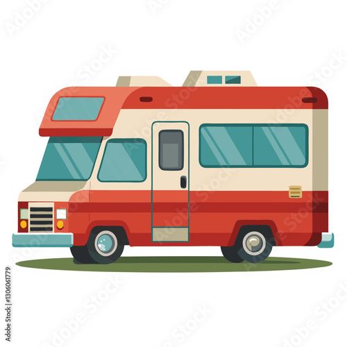 ambulance on white background