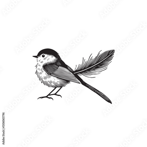 bird isolated on white