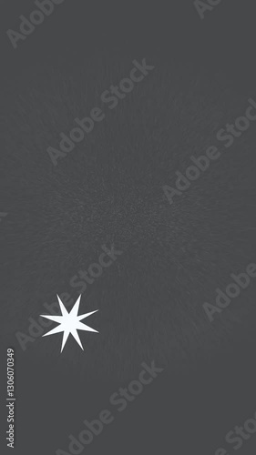 Vertical videophone. White stars scatter on a dark background