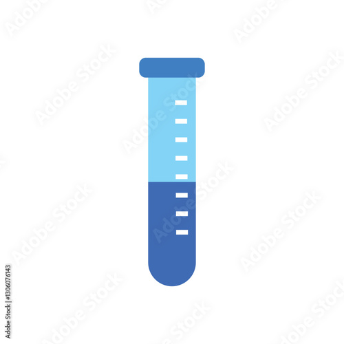 Chemistry beakers sign icon in flat style Flask test tube vector illustration on white isolated background Alchemy business concept vector illustratrion.