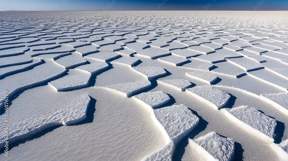 Naklejka premium salt desert - chott el jerid - tunisia