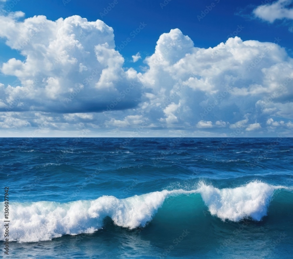 Fototapeta premium blue sea and sky