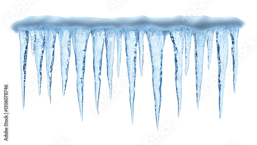 icicle on transparent background