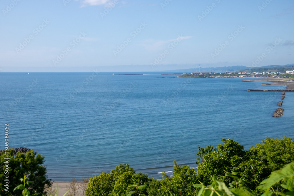 Obraz premium 高台から見た海 