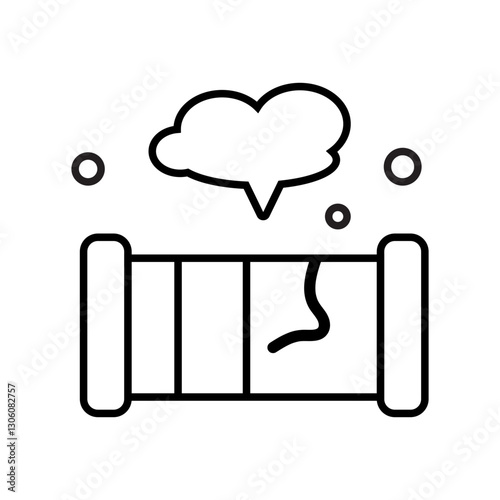 gas leak line icon