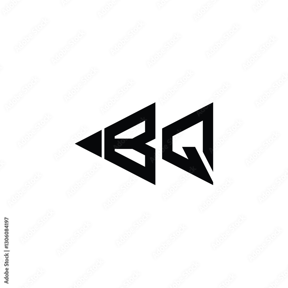 BQ monogram logo design letter text name symbol monochrome logotype alphabet character simple logo BQ monogram logo design letter text name symbol monochrome logotype alphabet character simple logo