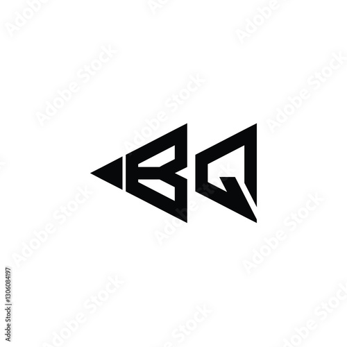 Free Download BQ monogram logo design letter text name symbol monochrome logotype alphabet character simple logo - GFXLoad