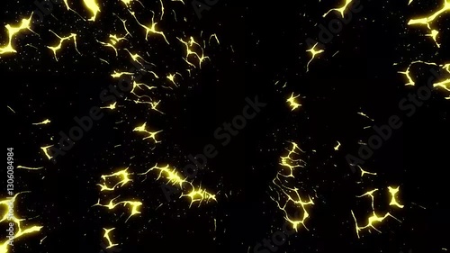 アニメ風の稲妻
