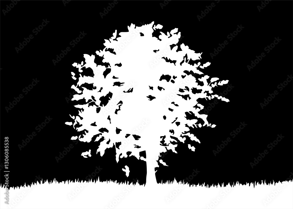 tree vector illustration isolated on background tree vector illustration isolated on background