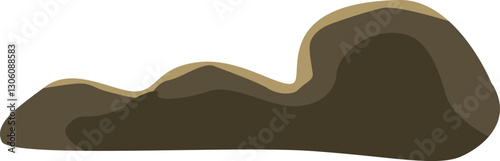 Garden bush plant vector illustration