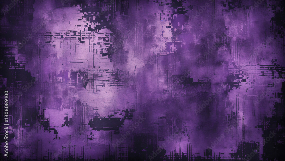 Grungy Purple Textured Background with Pixelated Grain and Distressed Surface Grungy Purple Textured Background with Pixelated Grain and Distressed Surface