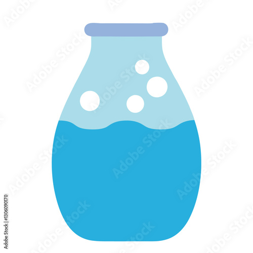Illustration of kefir isolated on white background 