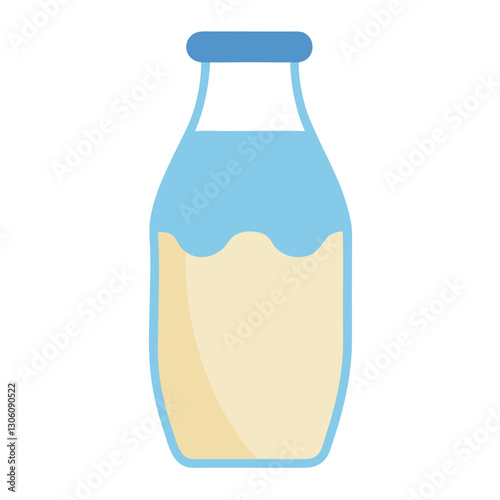 Illustration of kefir isolated on white background 