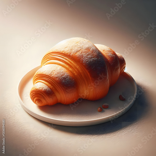 croissant on a plate