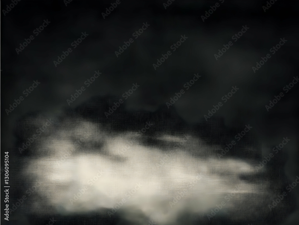 Abstract Dark Texture Background With Gray Light Shadow And Cloud