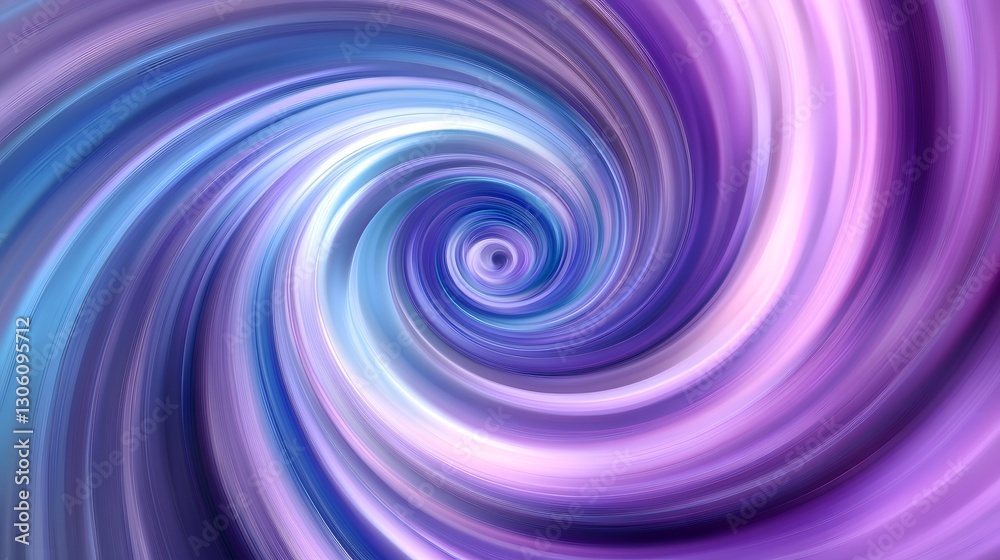 A swirling vortex of vibrant blues and purples with radiant hues