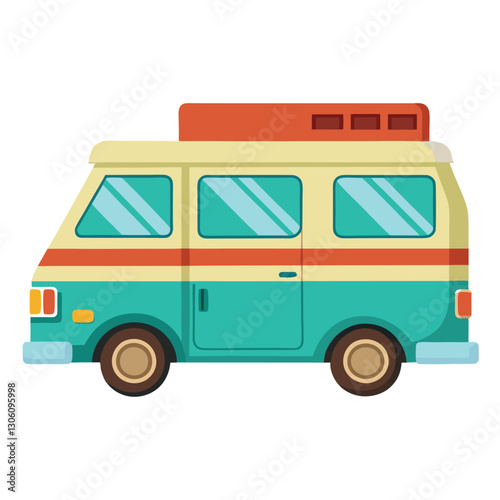 van isolated on white background