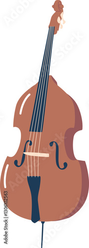 Violin string music instrument vector illustration