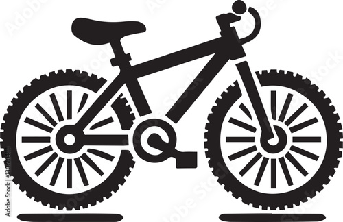 bicycle vector illustration, bicycle silhouette vector icon black and white