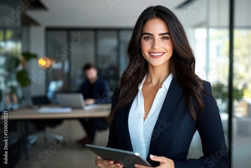 Young woman engaging with technology modern office space professional portrait bright environment confident viewpoint Free Download Young woman engaging with technology modern office space professional portrait bright environment confident viewpoint - GFXLoad
