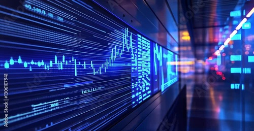 Abstract Data Visualization with Dynamic Lines and Bright Colors