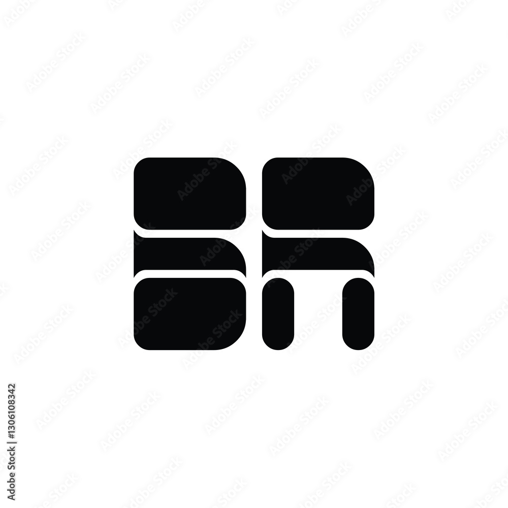 BR monogram logo design letter text name symbol monochrome logotype alphabet character simple logo BR monogram logo design letter text name symbol monochrome logotype alphabet character simple logo