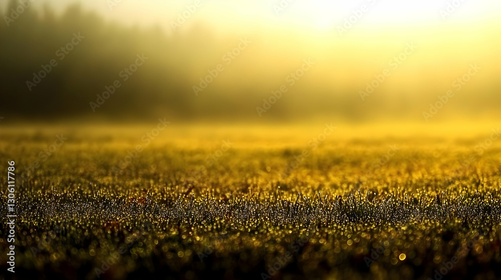 Golden Field At Dawn A Photo With Mist And Soft Sunlight Abstract Golden Field At Dawn A Photo With Mist And Soft Sunlight Abstract