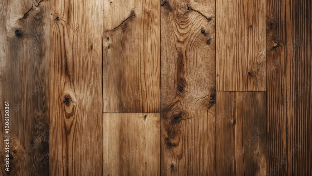 Naklejka premium Natural wood chipboard texture with varying grains and tones for rustic backgrounds and design applications. Ideal for decor and architecture projects.