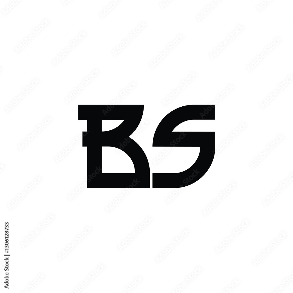 BS monogram logo design letter text name symbol monochrome logotype alphabet character simple logo BS monogram logo design letter text name symbol monochrome logotype alphabet character simple logo