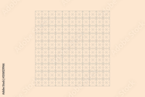 Workbook for writing hieroglyphs. Lined paper for printing. Geometric pattern for school. Lined paper. Simulator for writing Chinese characters. Page of calligraphy exercises. Graph paper.